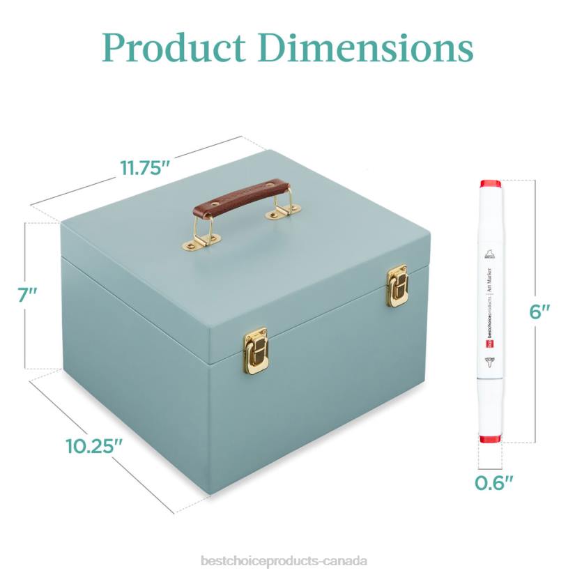 4LT21048 Blue Best Choice Products Alcohol-Based Marker Pen Kit w/ Brush & Chisel Tip, Carrying Case