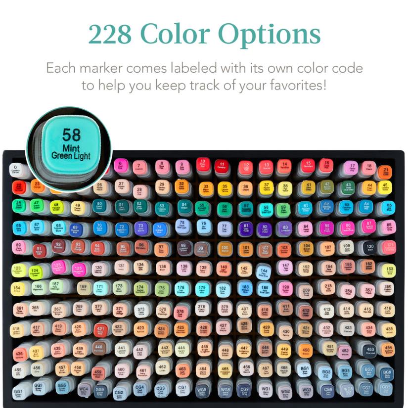 4LT21064 Black Best Choice Products Alcohol-Based Marker Pen Kit w/ Brush & Chisel Tip, Carrying Case