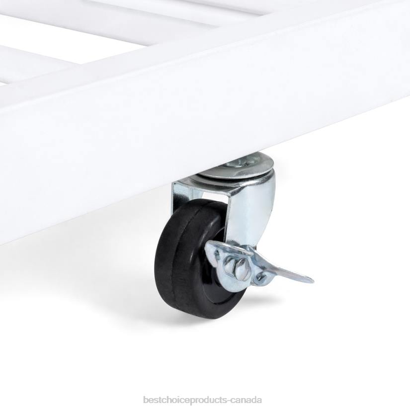 4LT21271 Bronze Best Choice Products Twin Sized Metal Lounge Daybed Frame w/ Trundle, Finials