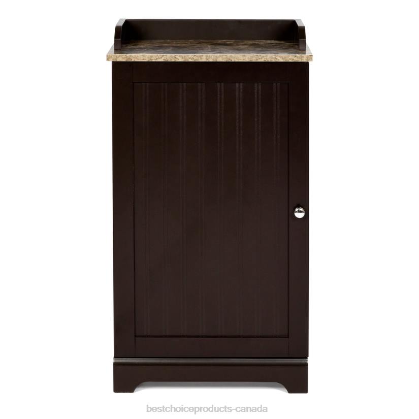 4LT21272 Brown Best Choice Products Bathroom Floor Storage Cabinet w/ Versatile Door