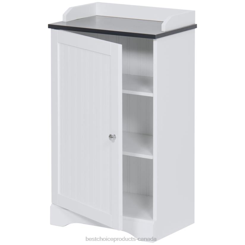 4LT21272 Brown Best Choice Products Bathroom Floor Storage Cabinet w/ Versatile Door