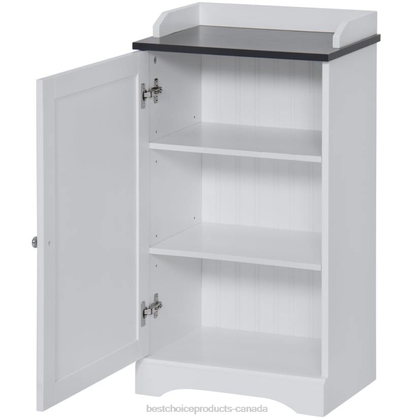 4LT21272 Brown Best Choice Products Bathroom Floor Storage Cabinet w/ Versatile Door