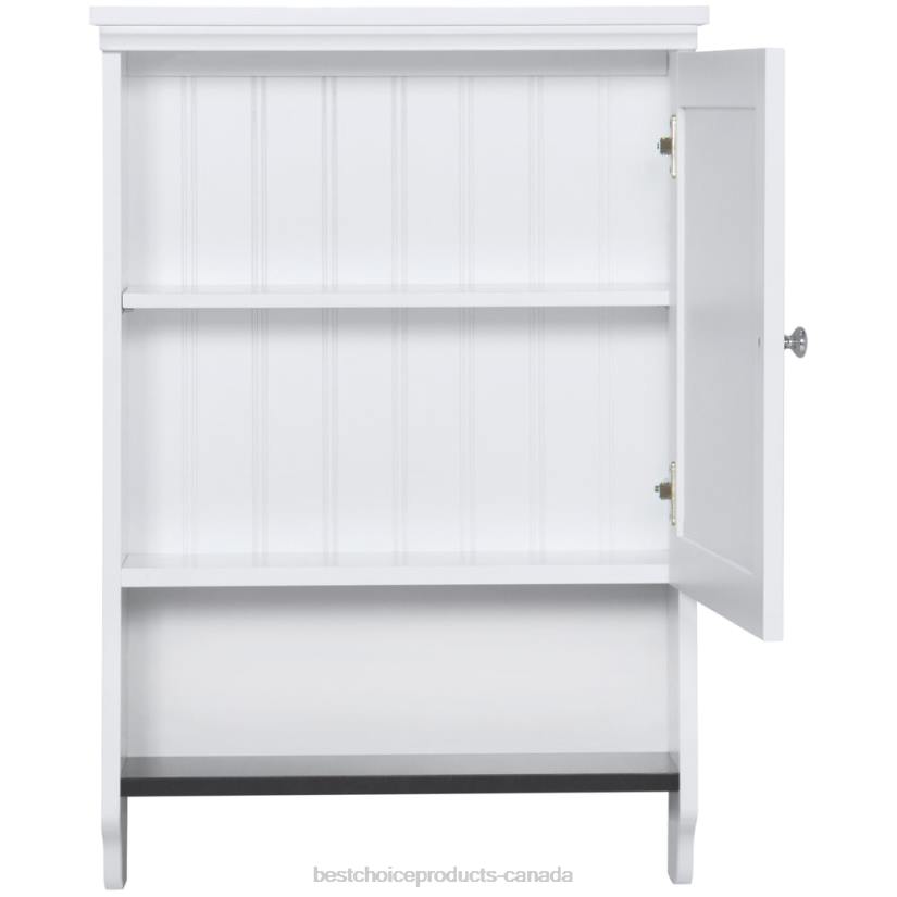 4LT21278 Brown Best Choice Products Bathroom Wall Mounted Hanging Cabinet Shelf Storage Decor