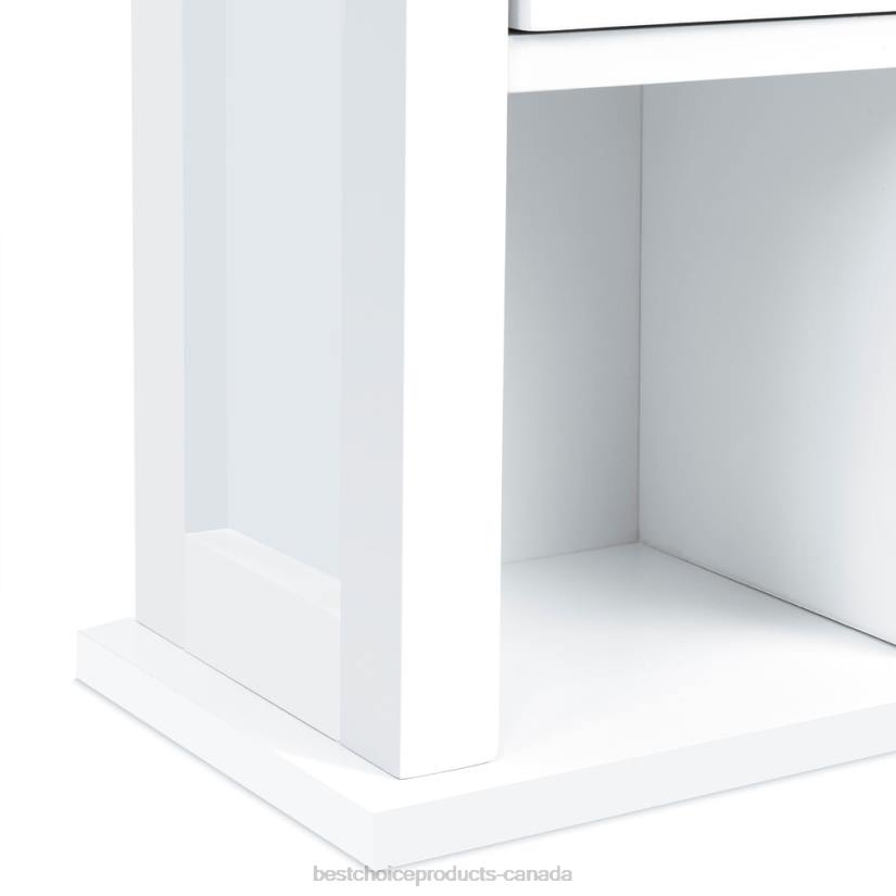 4LT21291 White Best Choice Products Bathroom Vanity Mirror Wall Storage Cabinet