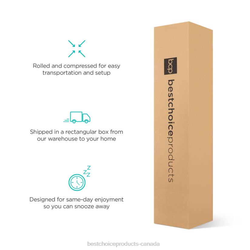 4LT21294 Beauty Best Choice Products 10in Dual Layered Mattress w/ Gel Memory Foam