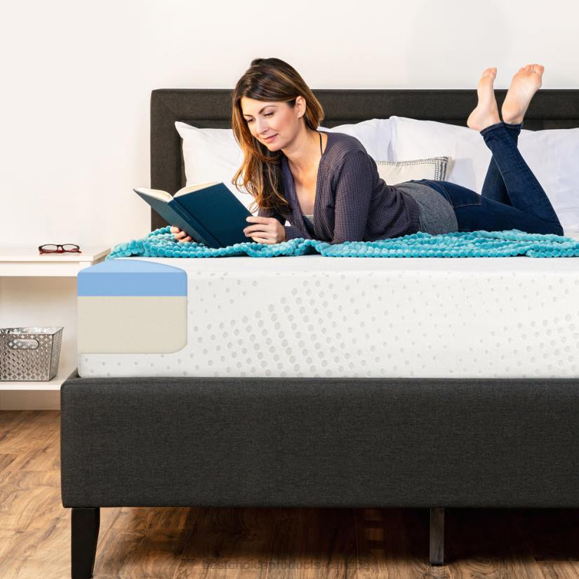 4LT21296 Beauty Best Choice Products 10in Dual Layered Mattress w/ Gel Memory Foam