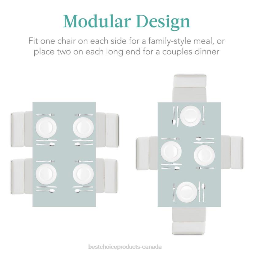 4LT2665 White Best Choice Products 5-Piece Dining Table Set w/ Glass Top, Leather Chairs