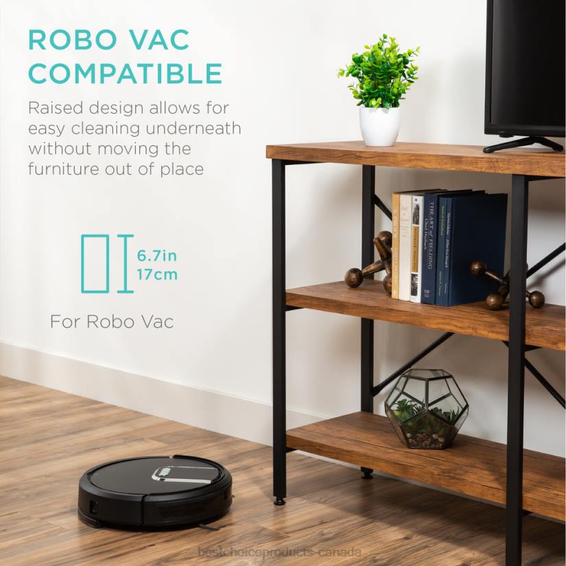 4LT2589 Brown Best Choice Products 3-Tier Industrial Hallway Console Table for Living Room, Entry Way