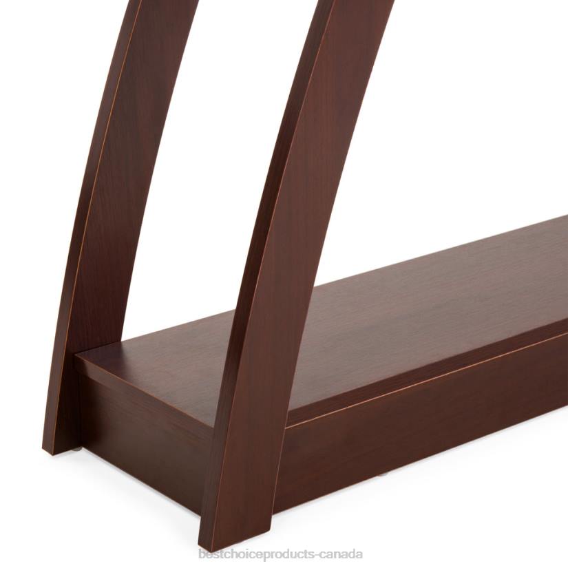 4LT2644 Brown Best Choice Products 47in 3-Shelf Entryway Display Console Accent Table