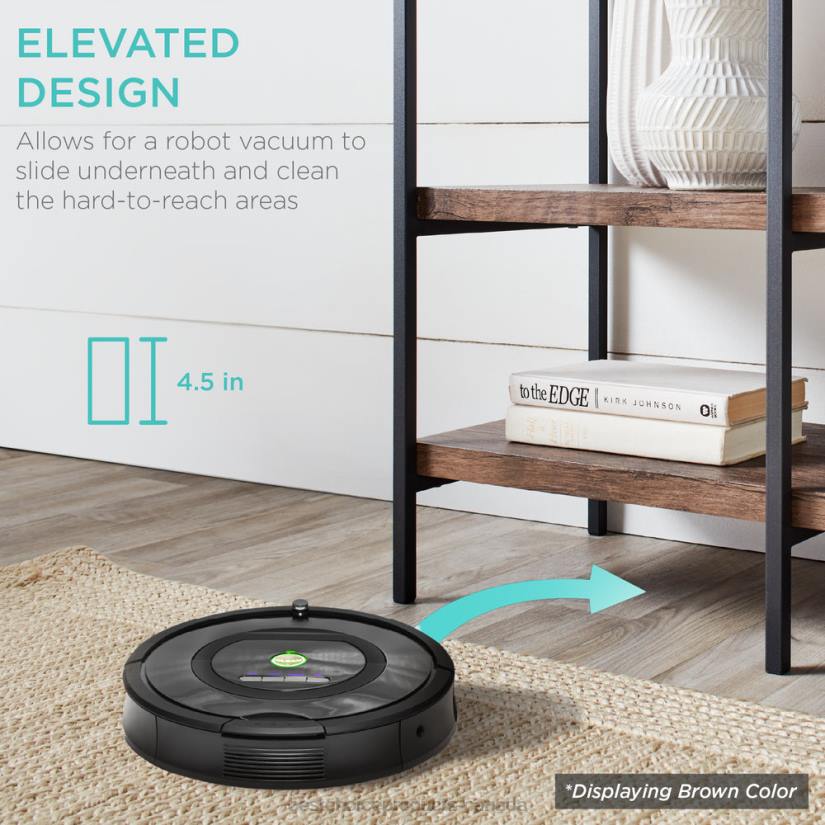 4LT2723 Gray Best Choice Products 4-Tier Industrial Console Table w/ Tall Shelf Space