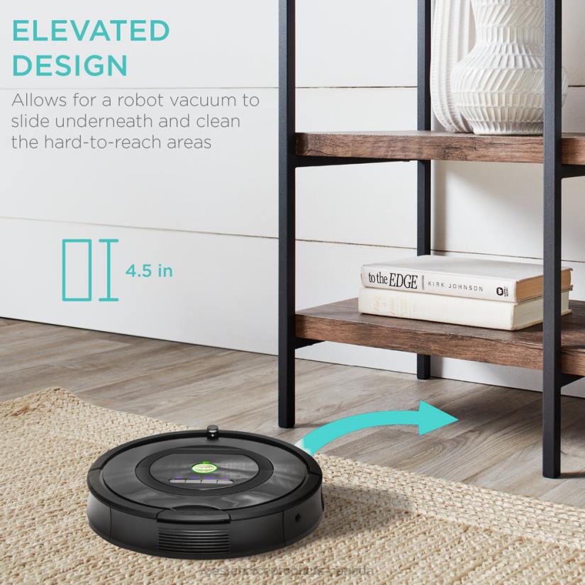 4LT2725 Dark Walnut Best Choice Products 4-Tier Industrial Console Table w/ Tall Shelf Space