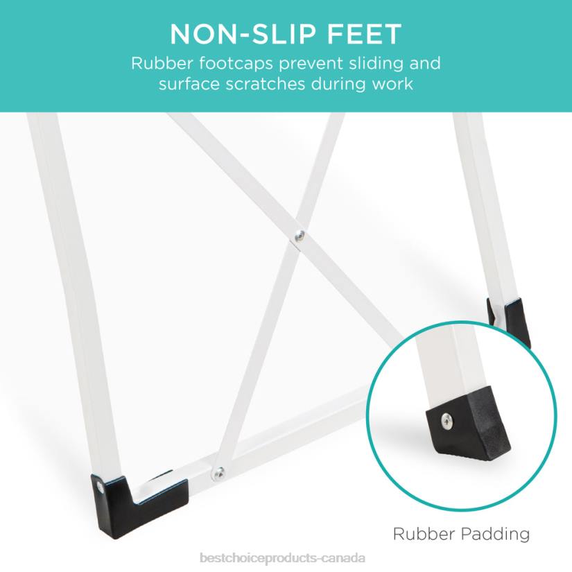 4LT21240 White Best Choice Products 3-Step Portable Folding Step Ladder w/ Non-Slip Feet, 330lb Capacity