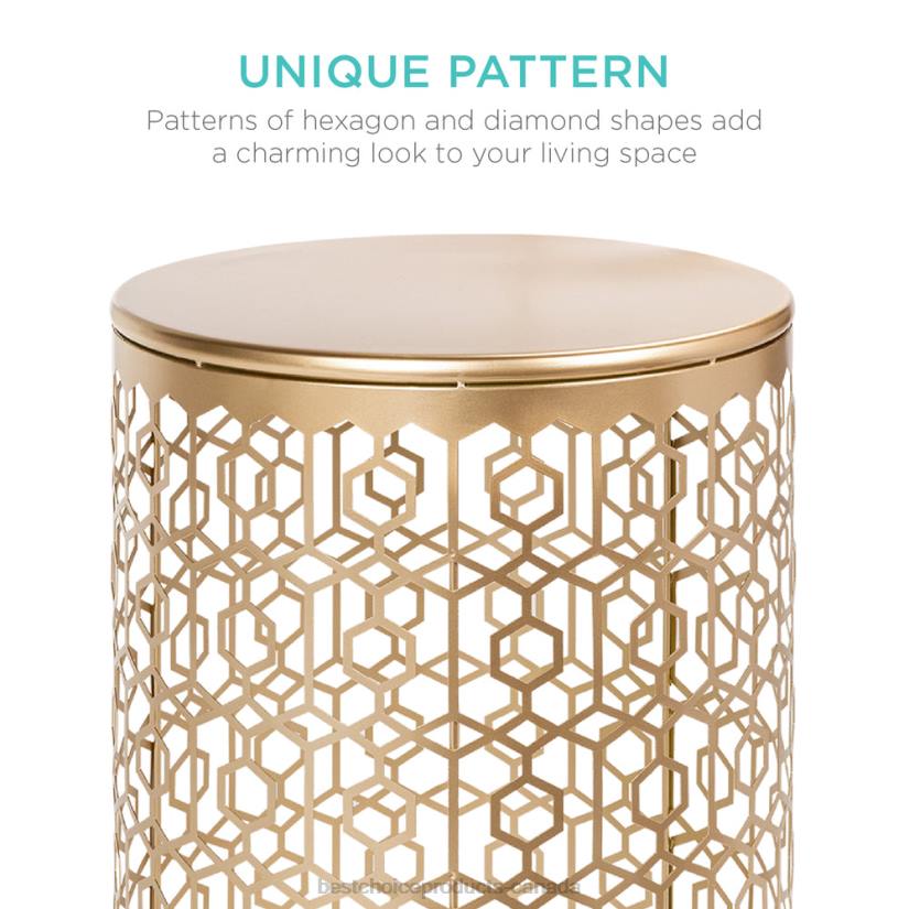 4LT21245 White Best Choice Products Set of 2 Decorative Round Side Accent Table Nightstands w/ Nesting Design