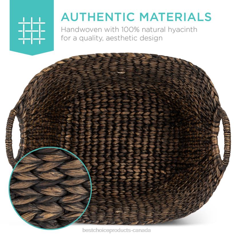 4LT2643 Brown Best Choice Products Large Multi-Purpose Seagrass Storage Basket w/ Handles