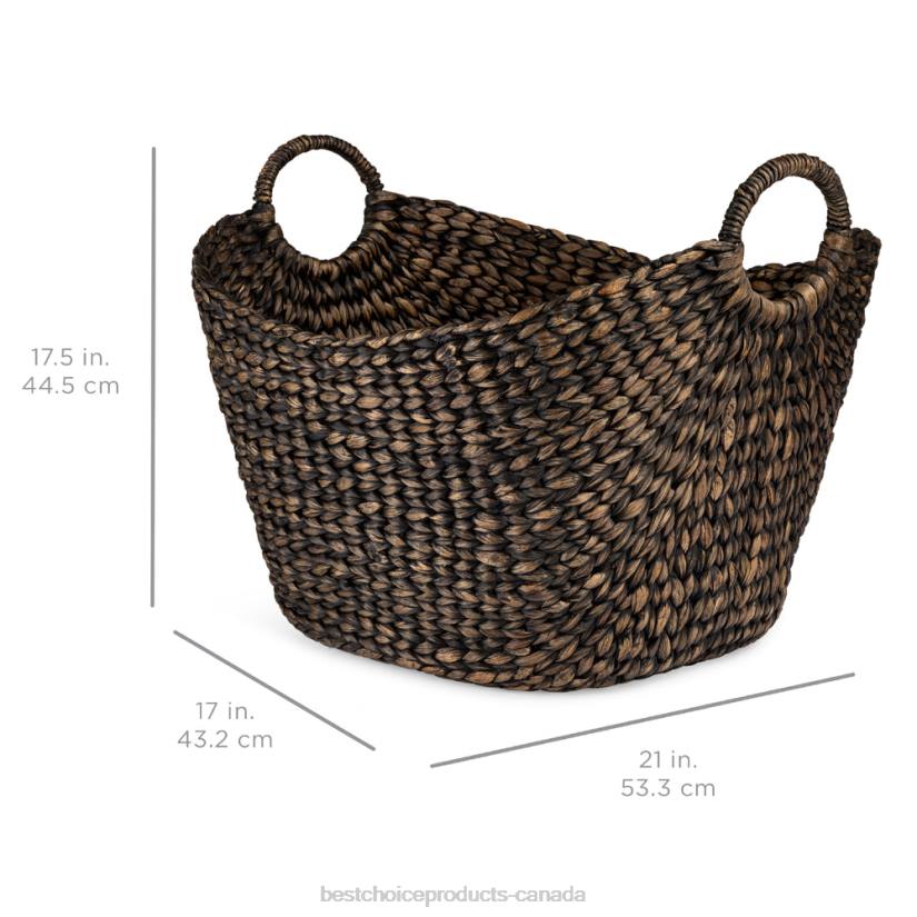 4LT2643 Brown Best Choice Products Large Multi-Purpose Seagrass Storage Basket w/ Handles