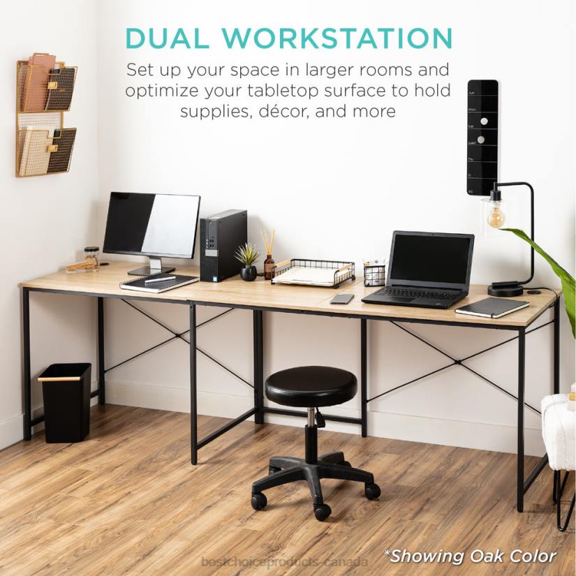 4LT21229 Black Best Choice Products Modular L-Shaped Office Desk w/Customizable Setup