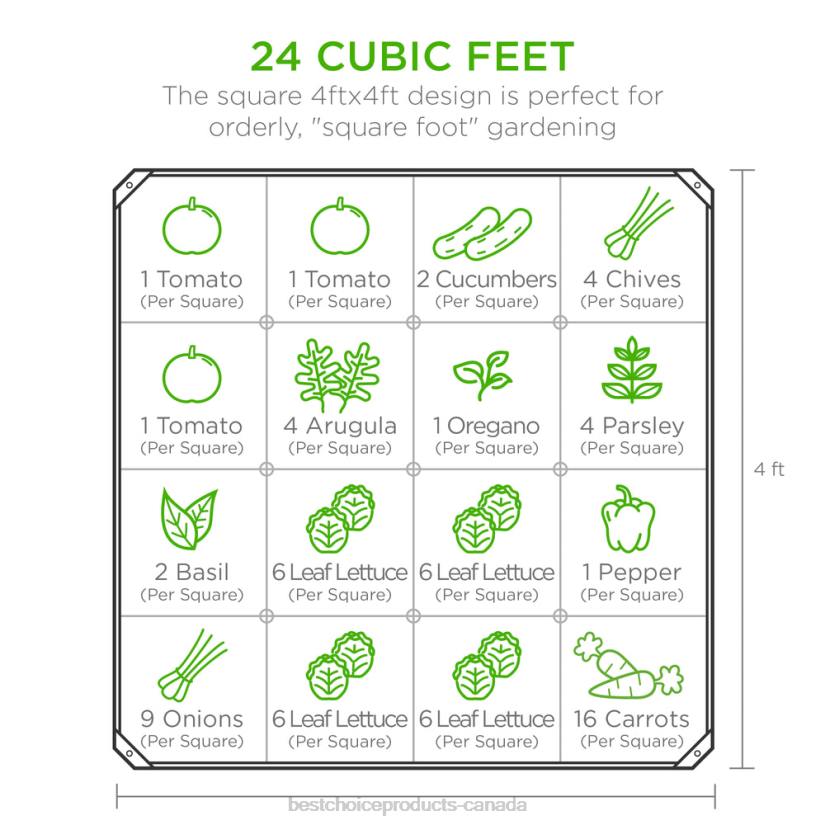 4LT2452 Gray Best Choice Products Outdoor Metal Raised Garden Bed for Vegetables, Flowers, Herbs