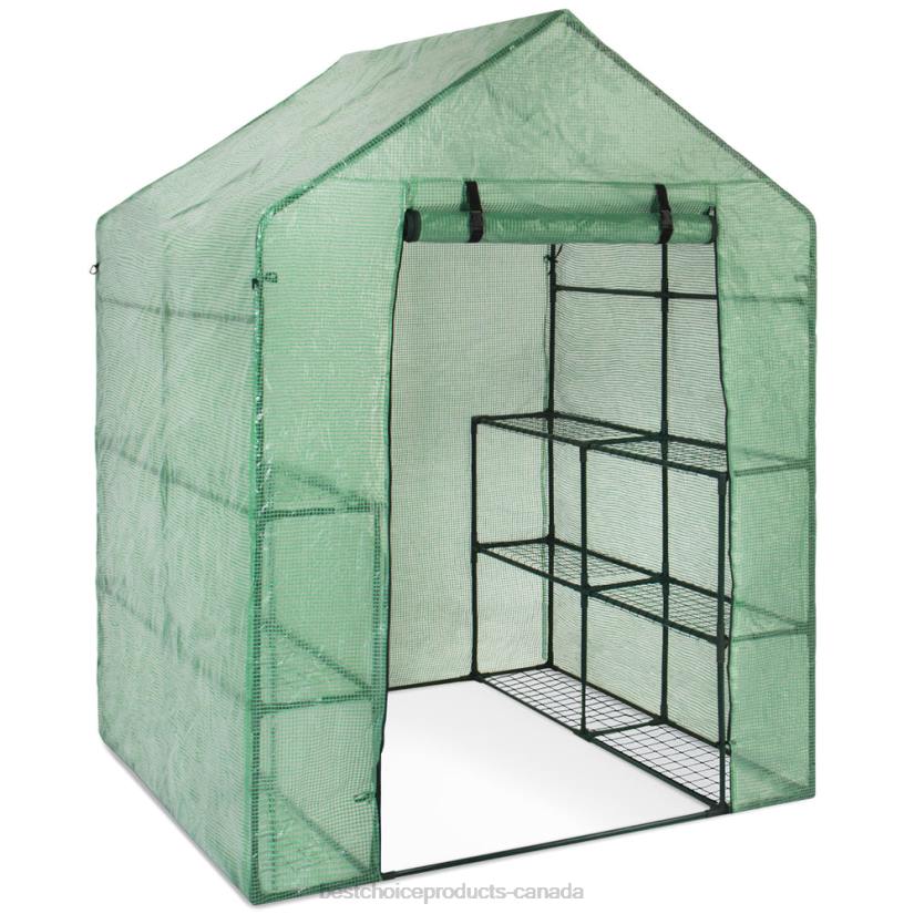 4LT2999 Green Best Choice Products 3-Tier 12-Shelf Outdoor Mini Greenhouse