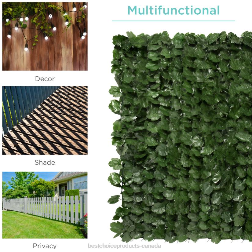 4LT2446 Beauty Best Choice Products Outdoor Faux Ivy Privacy Screen Fence