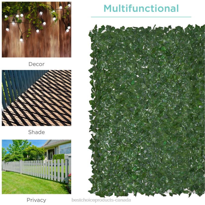 4LT2447 Beauty Best Choice Products Outdoor Faux Ivy Privacy Screen Fence