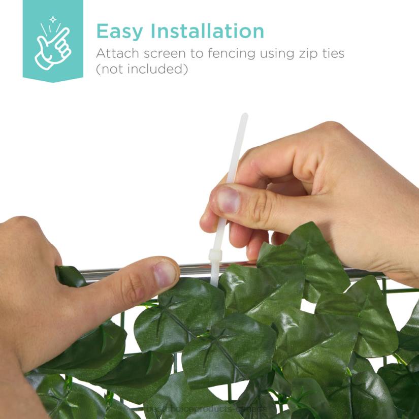 4LT2447 Beauty Best Choice Products Outdoor Faux Ivy Privacy Screen Fence