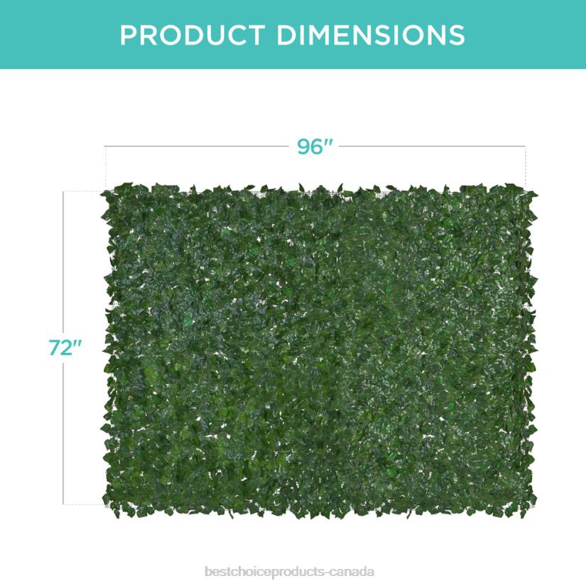 4LT2447 Beauty Best Choice Products Outdoor Faux Ivy Privacy Screen Fence
