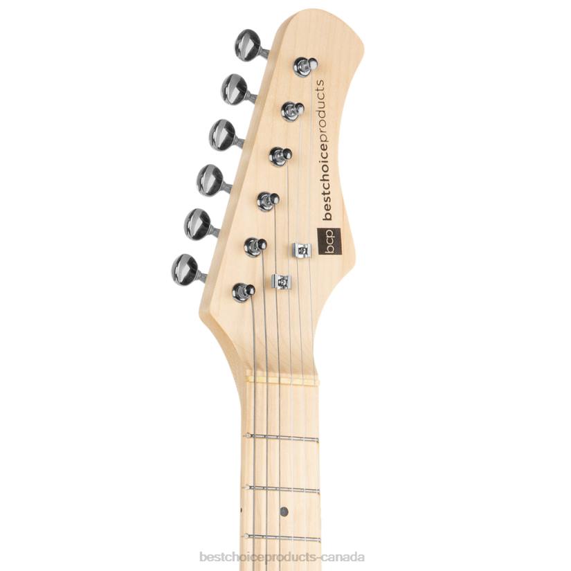 4LT21082 Light Blue Best Choice Products Kids Electric Guitar Beginner Starter Kit w/ 5W Amplifier