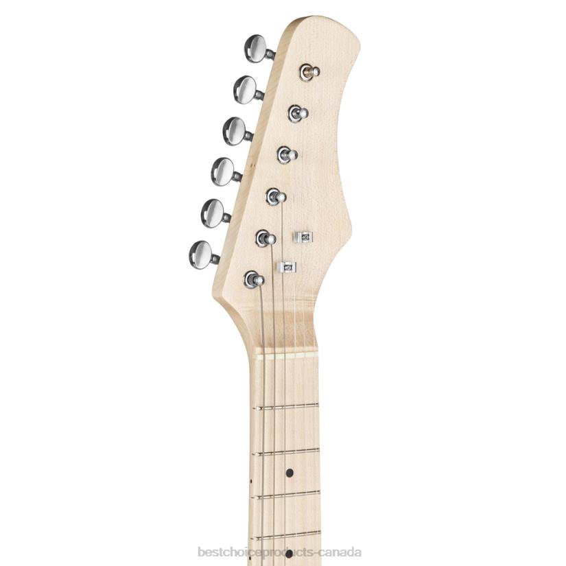 4LT21084 White/Pink Best Choice Products Kids Electric Guitar Beginner Starter Kit w/ 5W Amplifier