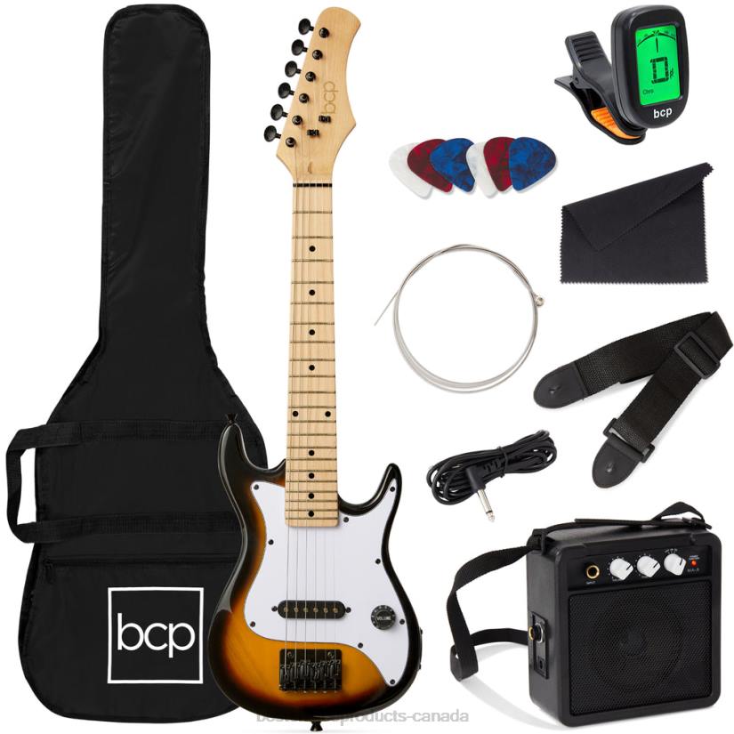 4LT21085 Sunburst Best Choice Products Kids Electric Guitar Beginner Starter Kit w/ 5W Amplifier