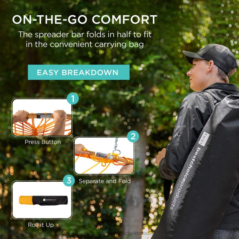 4LT2950 Fire Red Best Choice Products 2-Person Woven Polyester Hammock w/ Curved Bamboo Spreader Bar, Carry Bag