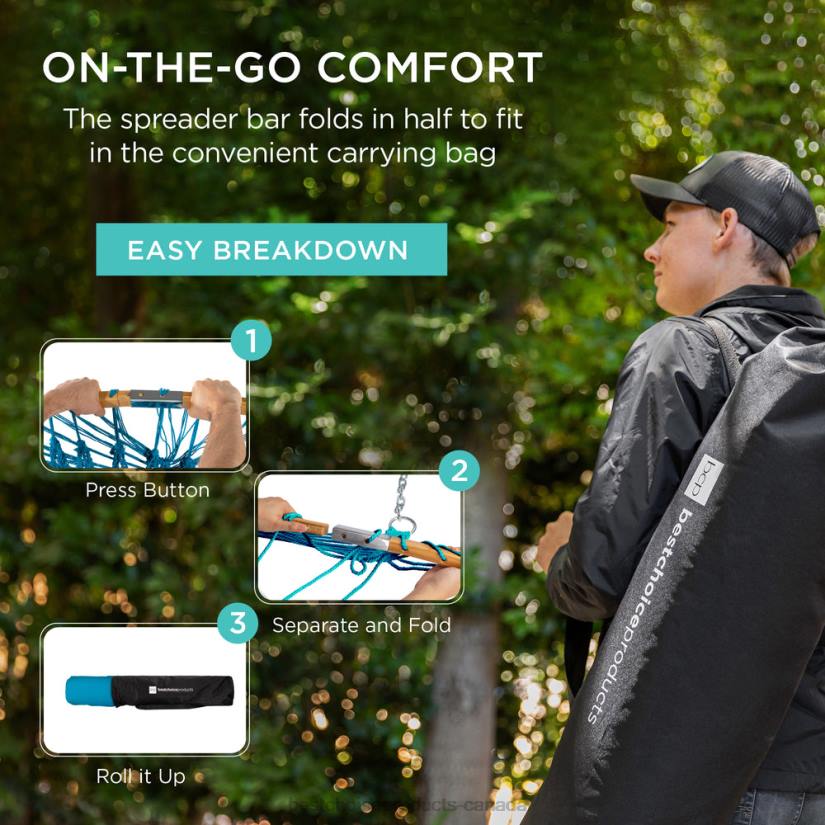 4LT2950 Fire Red Best Choice Products 2-Person Woven Polyester Hammock w/ Curved Bamboo Spreader Bar, Carry Bag