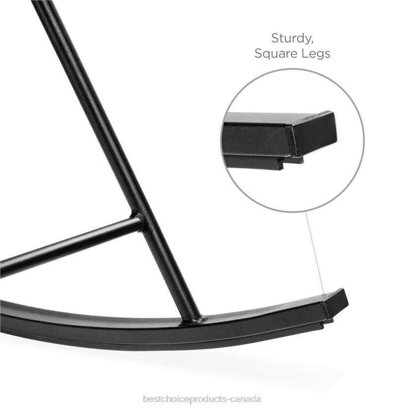 4LT21418 White Best Choice Products 3-Piece Patio Woven Rope Acapulco Rocking Chair Bistro Set