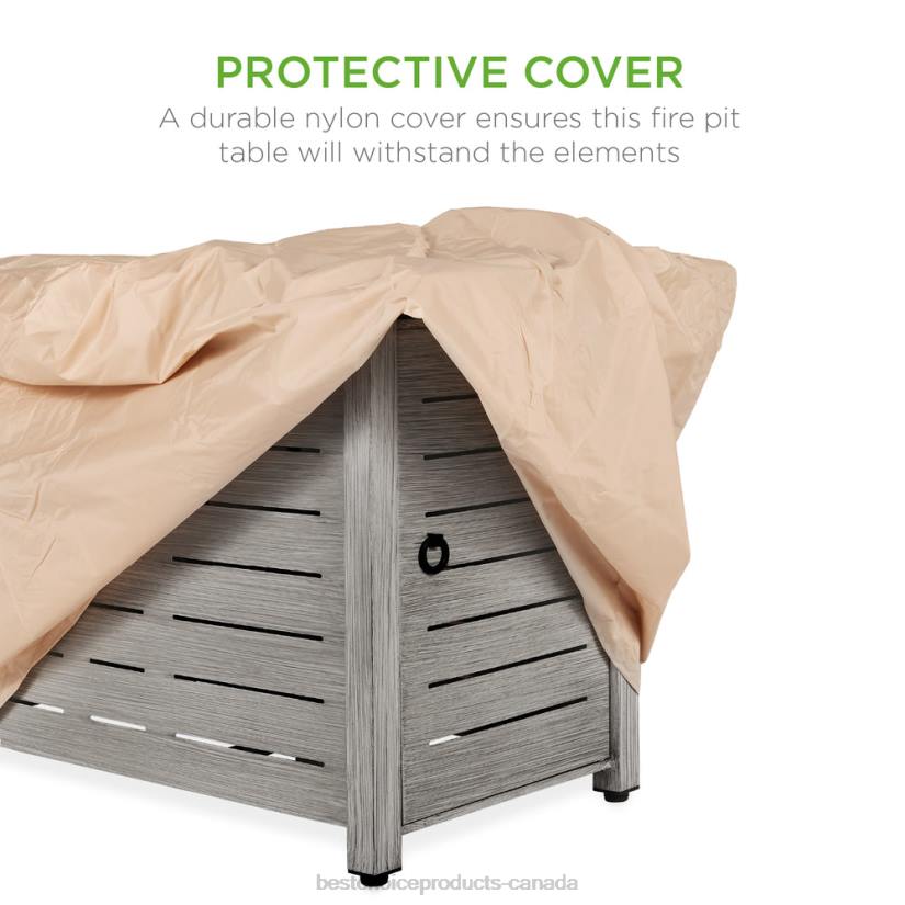 4LT2854 Gray Best Choice Products 50,000 BTU Steel Propane Gas Fire Pit w/ Auto Ignition