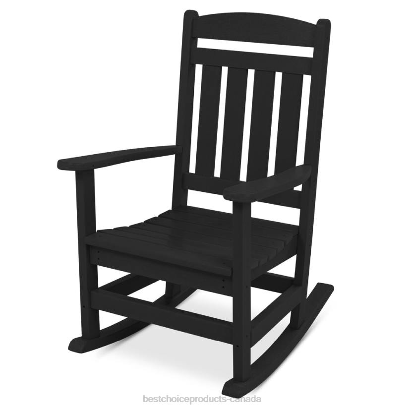 4LT21318 Black Best Choice Products All-Weather Indoor Outdoor Porch Rocking Chair w/ 300lb Weight Capacity