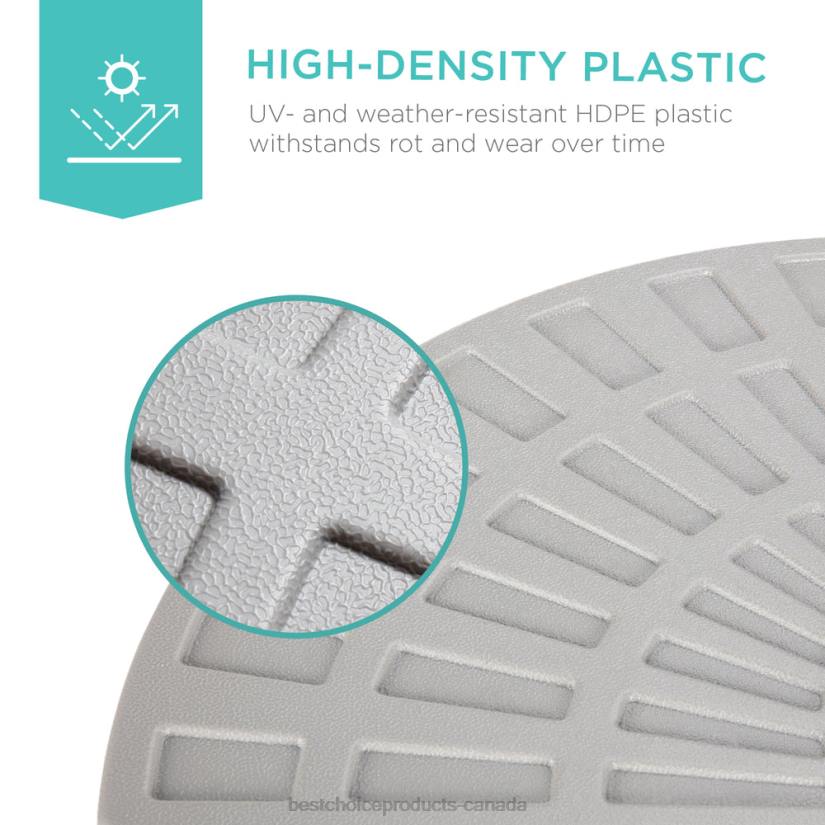 4LT2911 Black Best Choice Products 4-Piece Cantilever Offset Patio Umbrella Base Stand w/ Carry Handles