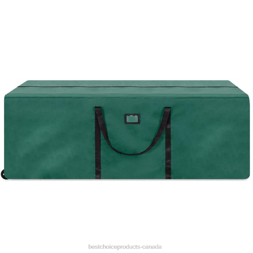 4LT2267 Red Best Choice Products Rolling Duffle Storage Bag for 9ft Christmas Tree w/ Wheels, Handle