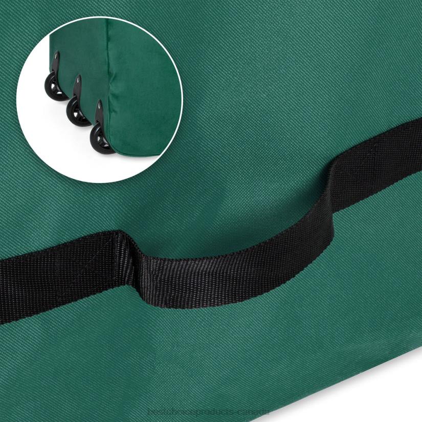 4LT2267 Red Best Choice Products Rolling Duffle Storage Bag for 9ft Christmas Tree w/ Wheels, Handle