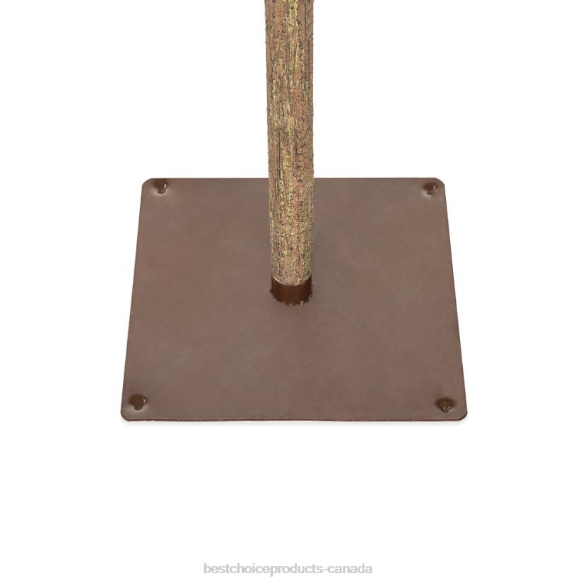 4LT2148 Beauty Best Choice Products Pre-Lit Artificial Alpine Slim Pencil Christmas Tree w/ LED Lights, Stand