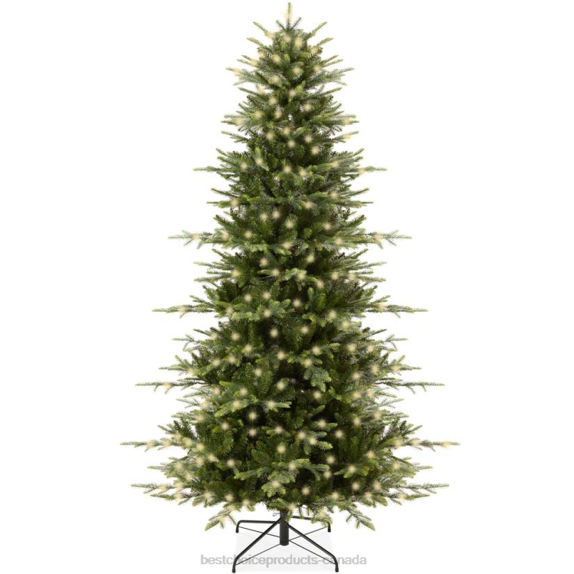 4LT248 Metal Stand Best Choice Products Pre-Lit Artificial Aspen Noble Fir Christmas Tree