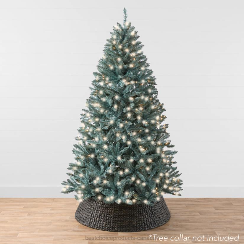 4LT251 Beauty Best Choice Products Pre-Lit Blue Spruce Christmas Tree w/ Foldable Base, Incandescent Lights