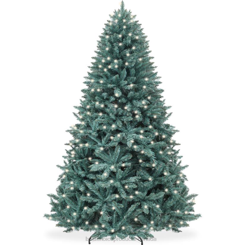 4LT253 Beauty Best Choice Products Pre-Lit Blue Spruce Christmas Tree w/ Foldable Base, Incandescent Lights