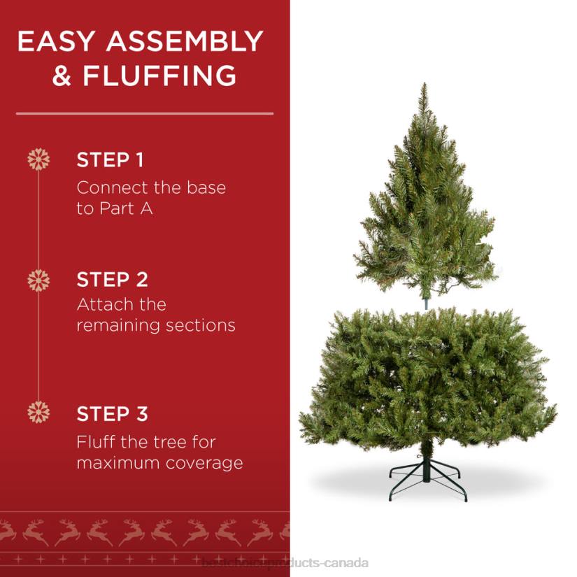 4LT279 Stand Best Choice Products Pre-Lit Hinged Douglas Artificial Christmas Tree