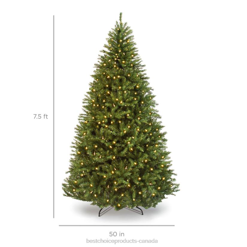 4LT281 Stand Best Choice Products Pre-Lit Hinged Douglas Artificial Christmas Tree