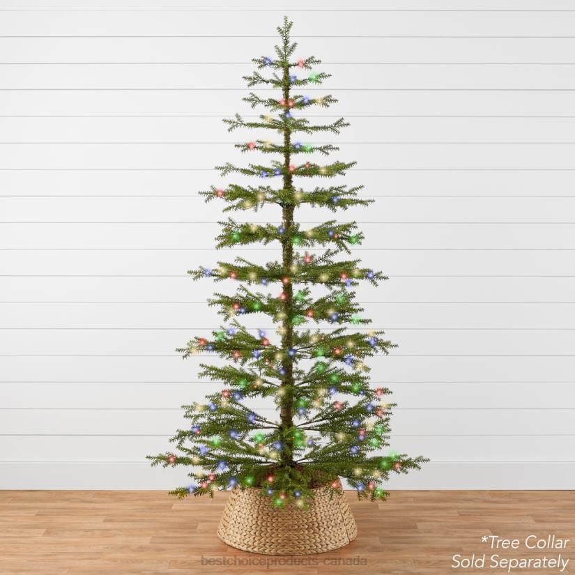 4LT289 Beauty Best Choice Products Pre-Lit Sparse Christmas Tree w/ 2-in-1 LED Lights, Cordless Connection