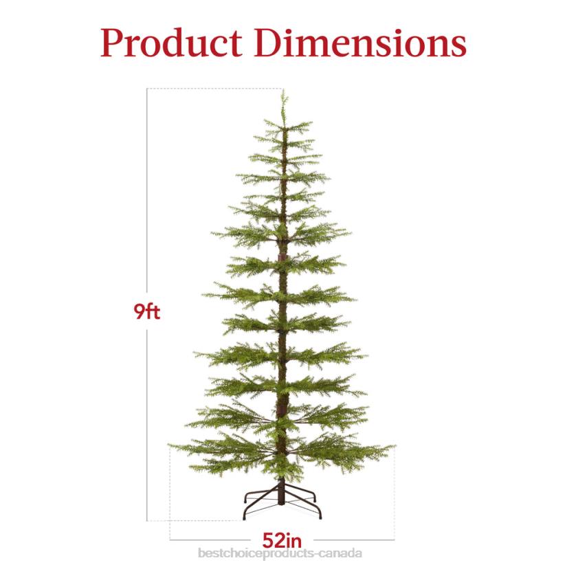 4LT289 Beauty Best Choice Products Pre-Lit Sparse Christmas Tree w/ 2-in-1 LED Lights, Cordless Connection