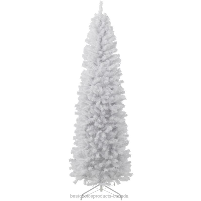 4LT2118 Beauty Best Choice Products White Artificial Pencil Holiday Christmas Tree