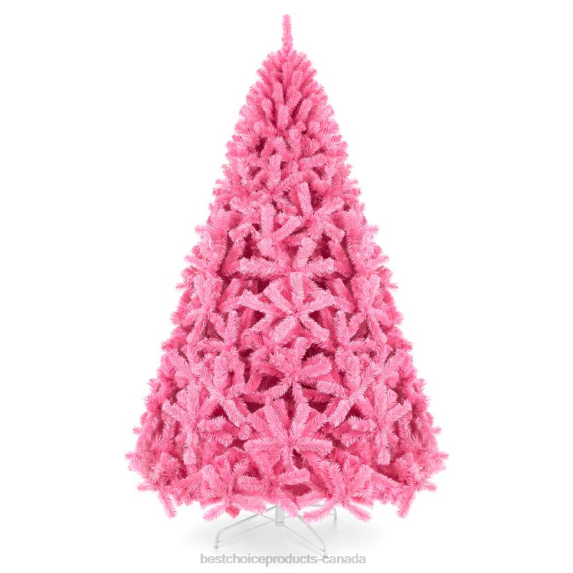4LT2191 Beauty Best Choice Products Pink Artificial Fir Christmas Tree w/ Foldable Stand
