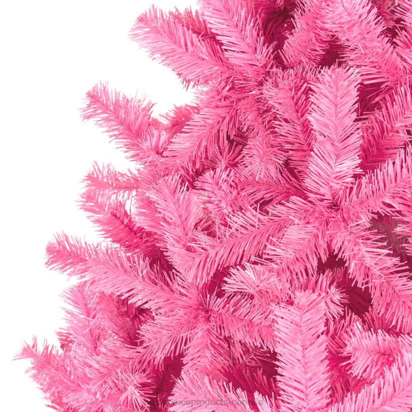 4LT2191 Beauty Best Choice Products Pink Artificial Fir Christmas Tree w/ Foldable Stand