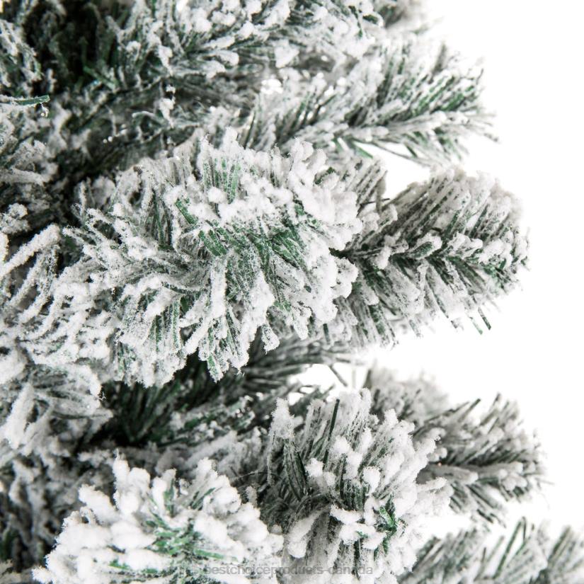 4LT2196 Stand Best Choice Products Snow Flocked Artificial Pencil Christmas Tree