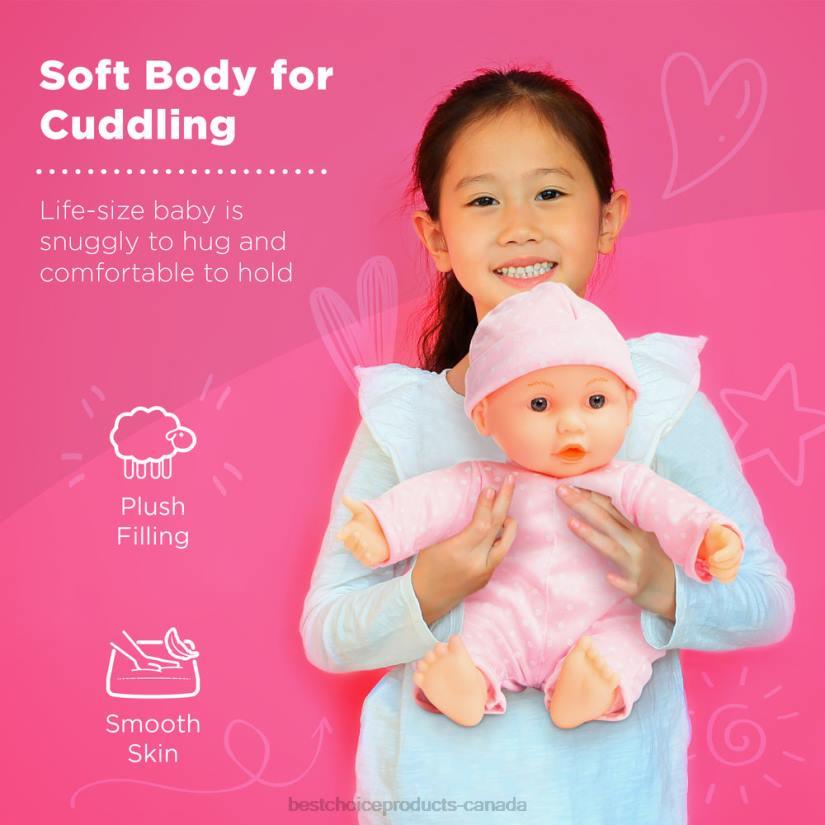 4LT2529 Multicolor Best Choice Products Realistic Baby Doll with Soft Body, Highchair, Potty, Accessories